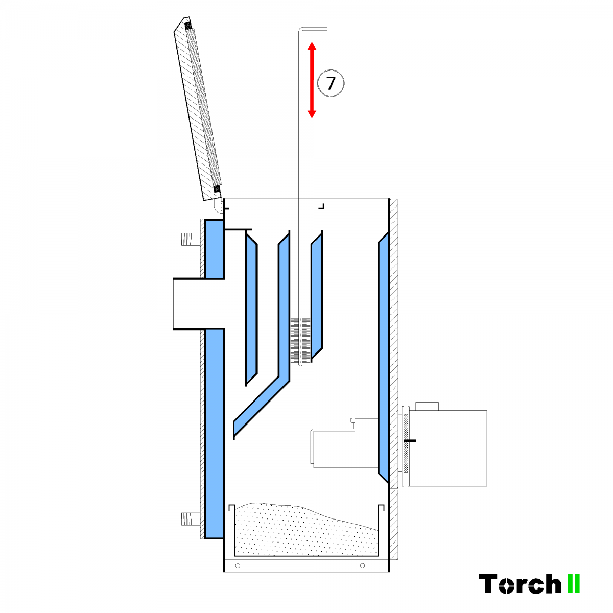 Почистване на пелетен котел Torch II - стъпка 6