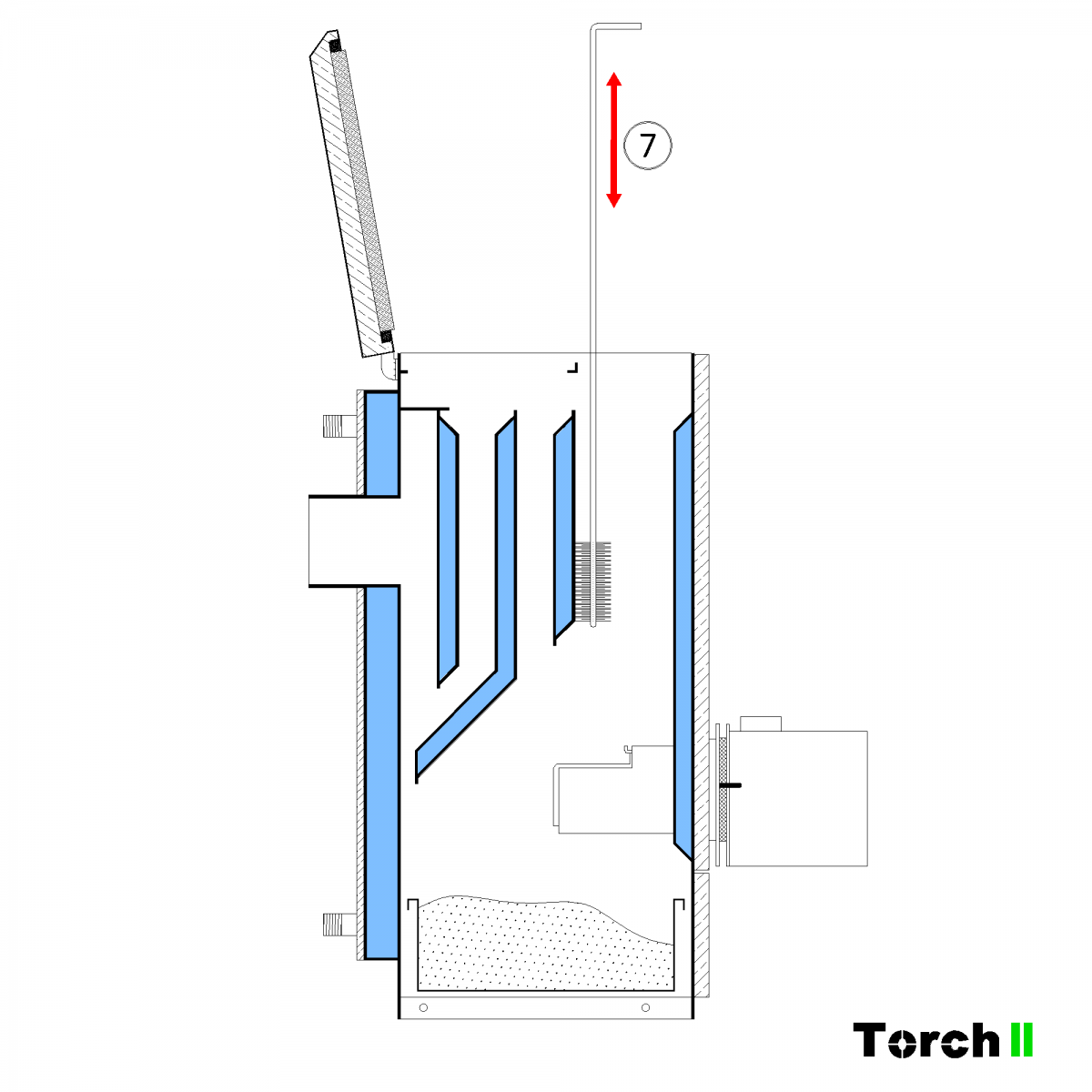 Почистване на пелетен котел Torch II - стъпка 7